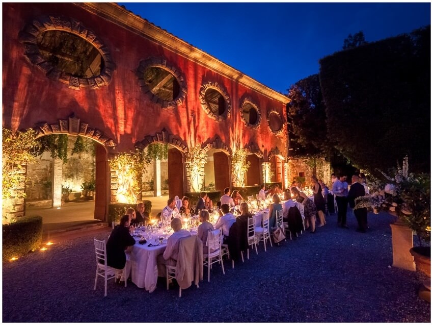 imperian table for a wedding reception in villa grabau